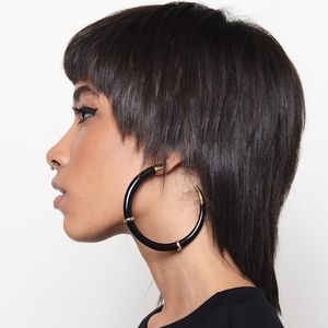 Melody Ehsani Ruhiyyih Earrings - Black / Gold